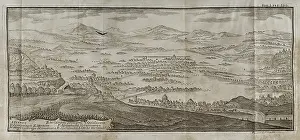 Representation of the city of Mexico (Mexico-Tenochtitlan), 1771. Creator: Domingo Pauner
