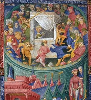 Medieval Art Gallery: Representation d acteurs, mimes et jongleurs