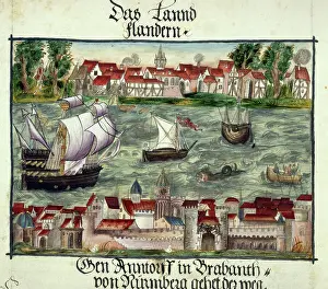 Voyage Prints: Representation of Jerome Coelers journey, 1560-1632. Creator: Unknown