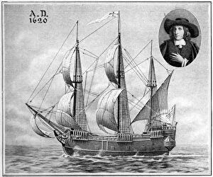 Images Dated 24th November 2007: A representation of the Mayflower, 1922