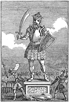Norse Prints: Representation of Odin or Wotan, 1834