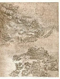 Representation of a tempest, c1472-c1519 (1883). Artist: Leonardo da Vinci Representation of a tempest, c1472-c1519 (1883). Artist: Leonardo da Vinci