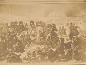 Antoine Jean Gallery: [Reproduction of Napoleon on the Battlefield of Eylau by Antoine-Jean Gros], 1850s