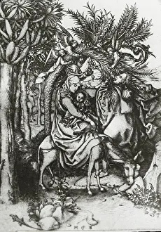 Reproduction Prints: Reproduction of print: Flight into Egypt