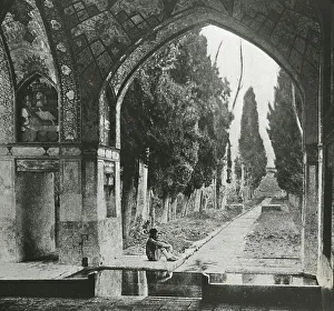 Oldest Prints: Reproduction of print showing Garden at Fin-Nahe¯