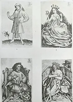 Reproduction of prints showing four figures, between 1915 and 1925. Creator: Frances Benjamin Johnston