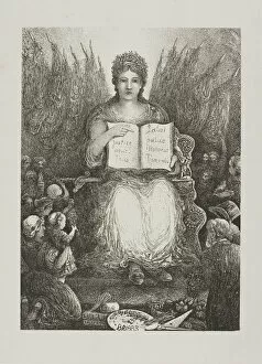 Personification Gallery: The Republic, 1883. Creator: Rodolphe Bresdin