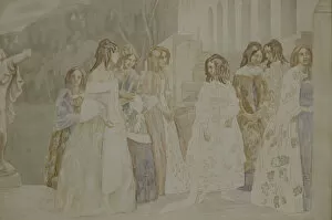 Requiem, 1905. Artist: Borisov-Musatov, Viktor Elpidiforovich (1870-1905)