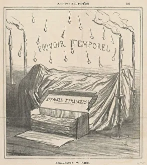 Foreign Affairs Prints: Requiescat in pace!, 19th century. Creator: Honore Daumier