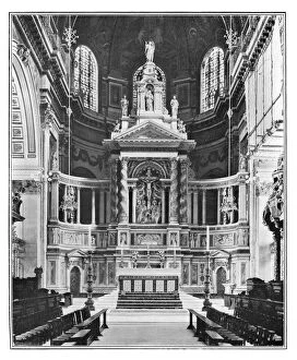Altar Screen Gallery: The Reredos in St Pauls Cathedral, 1901