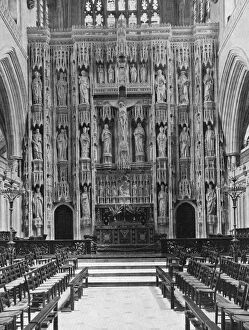 Altar Screen Gallery: The reredos of Winchester Cathedral, 1924-1926