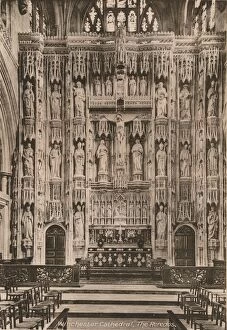 Altar Screen Gallery: The reredos, Winchester Cathedral, Hampshire, early 20th century(?)