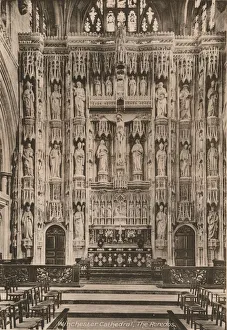 Altar Screen Prints: The reredos, Winchester Cathedral, Hampshire, early 20th century(?)