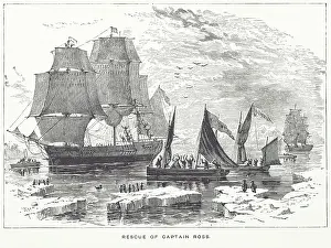 Jackson M Prints: Rescue of Captain Ross, 1833, (1884). Creator: Mason Jackson