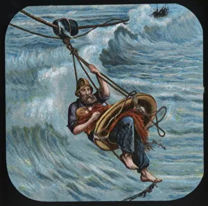 And Sons Ltd Gallery: To the rescue: the life-buoy, c1900. Creator: Unknown
