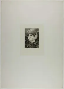 Klinger Max Prints: Rescue, plate four from A Glove, 1881. Creator: Max Klinger