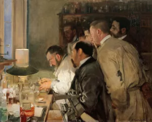 Scientist Gallery: The Research. Artist: Sorolla y Bastida, Joaquin (1863-1923)
