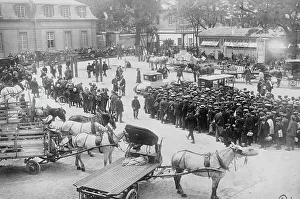 Boulevard Prints: Reservists and wagons under requisition
