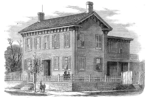 A Lincoln Prints: The residence of Abraham Lincoln, at Springfield, Illinois... 1860. Creator: Unknown