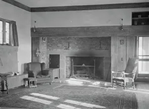 Interiors Prints: Residence of Thomas E. Martson, interiors, 1932. Creator: Arnold Genthe