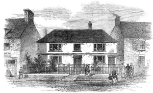 Poisonings Prints: Residence of William Palmer, at Rugeley, 1856. Creator: Unknown