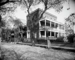 Residences on Hasell St. Charleston, S.C. 1902. Creator: Unknown