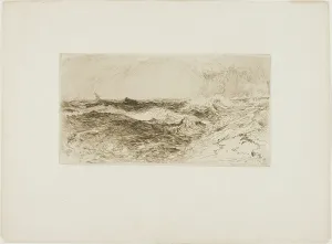 Lifeboat Prints: The Resounding Sea, 1886. Creator: Thomas Moran