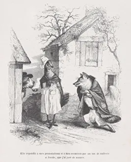J J Grandville Prints: She responded to my protests and oaths with a tone of mockery so cold that I swore