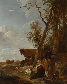Berchem Gallery: Rest, 1644. Creator: Nicolaes Berchem