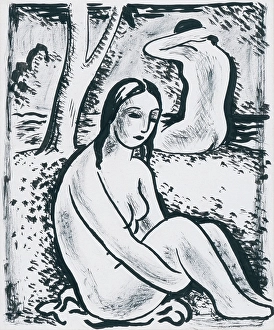 Lonely Prints: Rest, around 1930-1932. Creator: Mikulas Galanda