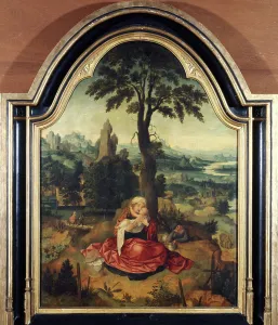 Tableau Prints: Rest on the Flight into Egypt, between 1500 and 1550. Creator: Joachim Patinir