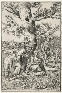 Lucas Cranach Prints: Rest on the Flight into Egypt, 1509. Creator: Lucas Cranach (German, 1472-1553)