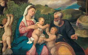 Rest on the Flight into Egypt, 1520s. Artist: Veronese (de Pitati), Bonifacio (1487-1553)