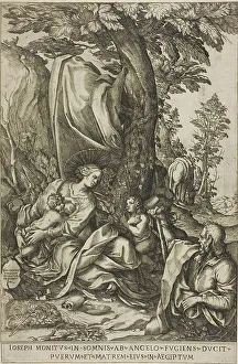 Rest on the Flight into Egypt, 1583. Creator: Bernardino Passeri