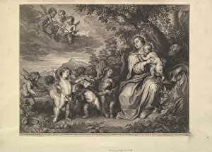 Sir Anthony Prints: Rest on the Flight into Egypt, 1650-59. Creator: Boetius Adams Bolswert