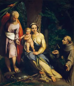 Puttos Prints: The Rest on the Flight into Egypt. Artist: Correggio (1489-1534)