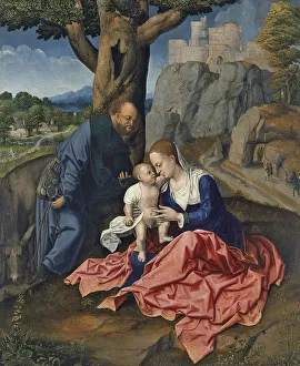 Graphic Prints: The Rest on the Flight into Egypt. Artist: Orley, Bernaert, van (1488-1541)