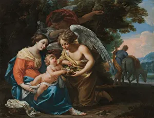Rest on the Flight into Egypt, c. 1640. Creator: Charles Poerson (French, 1609-1667)