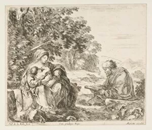Rest on the Flight into Egypt, ca. 1649. Creator: Stefano della Bella