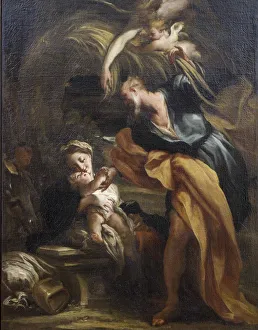 Puttos Prints: The Rest on the Flight into Egypt. Creator: De Ferrari, Gregorio (1647-1726)