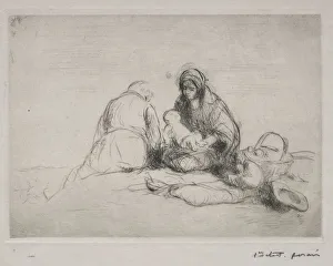 1852 1931 Prints: Rest on the Flight into Egypt. Creator: Jean Louis Forain (French, 1852-1931)