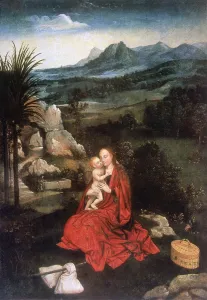 The Rest on the Flight into Egypt, (detail), c1500-1524. Artist: Joachim Patinir