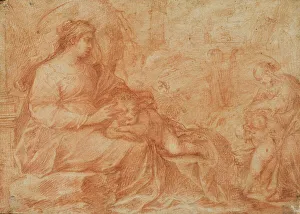 Procaccini Giulio Cesare Prints: Rest on the Flight Into Egypt, n.d. Creator: Giulio Cesare Procaccini