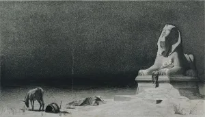 The Rest on the Flight into Egypt (recto), c. 1879-80. Creator: Luc-Olivier Merson (French