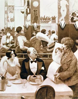Restaurant, 1873-1942. Artist: Albert Guillaume