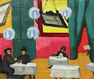 Restaurant Prints: Restaurant, 1911. Creator: Rozanova, Olga Vladimirovna (1886-1918)
