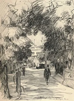 Open Space Prints: Restaurant du Pre-Catela, Bois de Boulogne, 1915. Artist: Frank Milton Armington