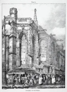 Restes et Fragmens dArchitecture du Moyen Age: Eglise St. Sauveur, Caen