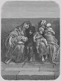 Gustave Doru Prints: Resting on the Bridge, 1872. Creator: Gustave Doré