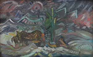 Arnold Peter Weisz Kubncan Prints: Resting Farmers, 1940-1944. Creator: Arnold Peter Weisz-Kubincan